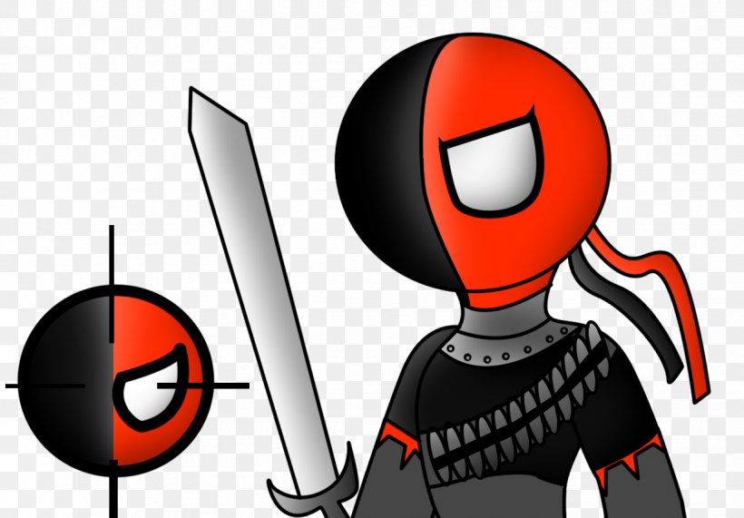 Deathstroke Deadpool Graphic Design, PNG, 1226x854px, Deathstroke, Batman Arkham Knight, Cartoon, Character, Communication Download Free