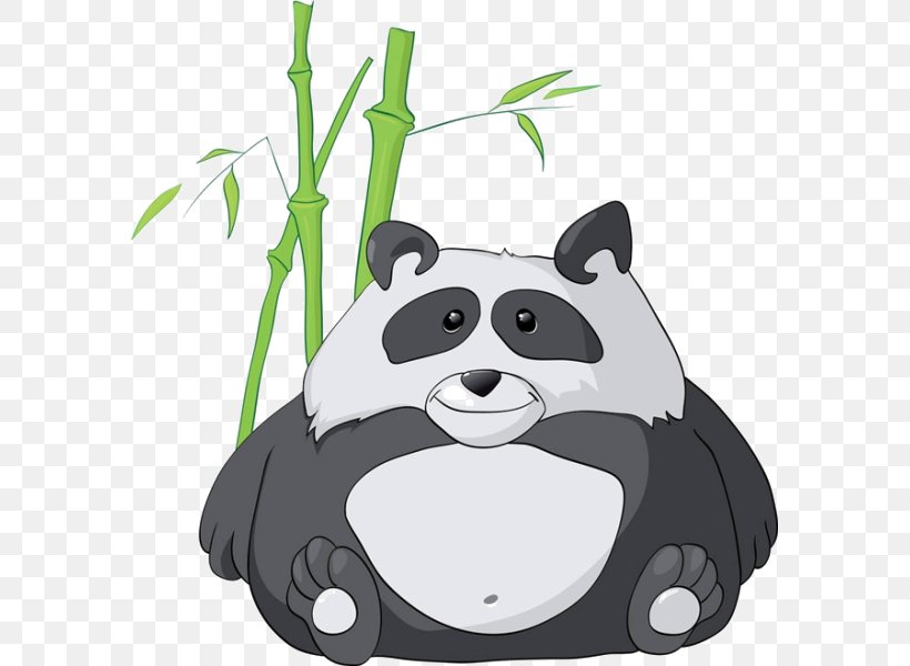 Giant Panda Bear Illustration, PNG, 583x600px, Giant Panda, Bamboo, Bear, Black, Black And White Download Free