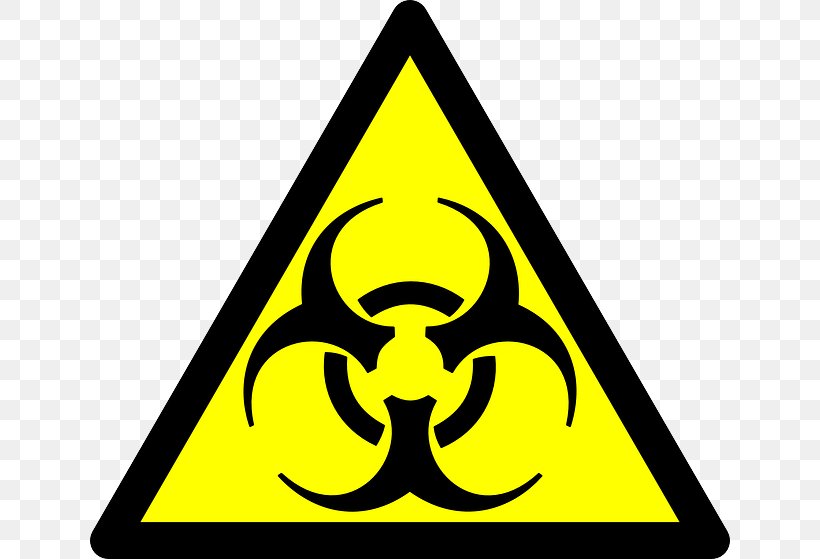 Biological Hazard Hazard Symbol Dangerous Goods Clip Art, PNG, 640x559px, Biological Hazard, Area, Biological Warfare, Dangerous Goods, Hazard Download Free