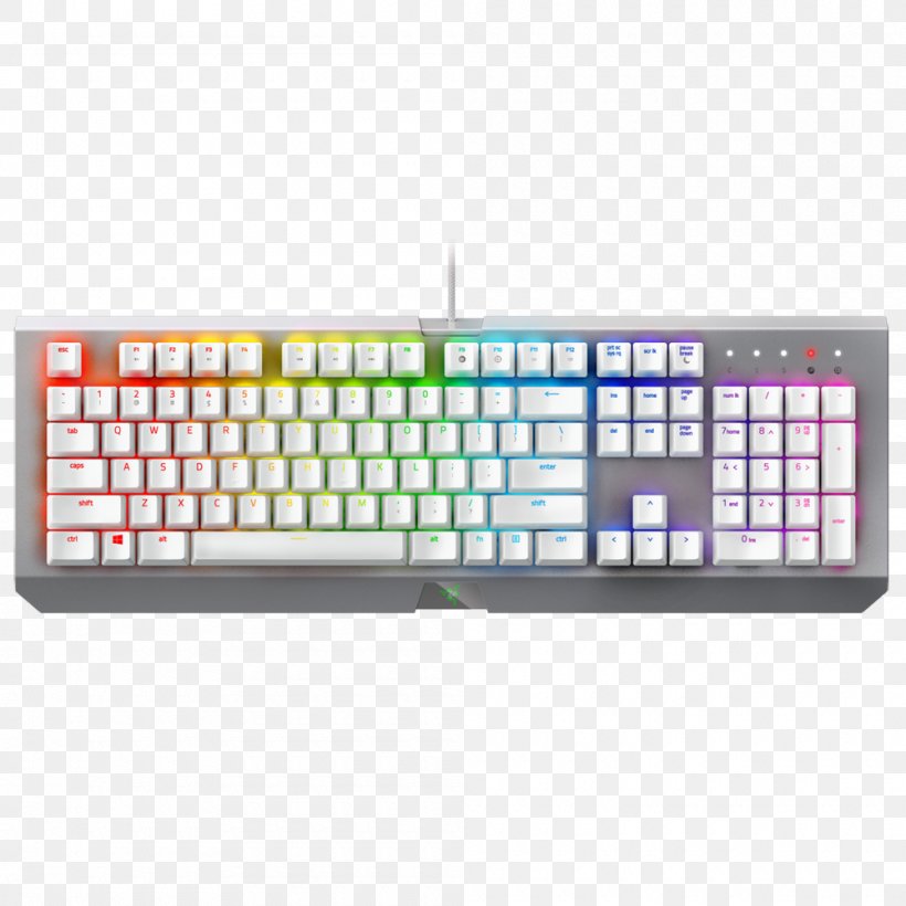 Computer Keyboard Razer BlackWidow Chroma Razer Inc. Gaming Keypad Electrical Switches, PNG, 1000x1000px, Computer Keyboard, Cable Management, Color, Computer, Computer Component Download Free