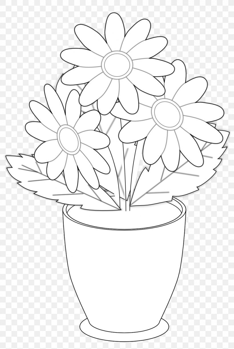 Drawing Vase Flower Black And White Clip Art Png 999x1491px Drawing Area Art Artwork Black And