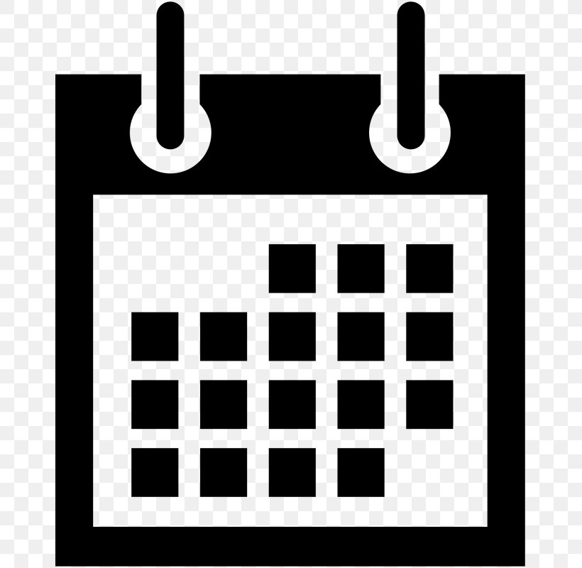 Calendar Date Symbol Clip Art, PNG, 800x800px, Calendar, Area, Black, Black And White, Brand Download Free