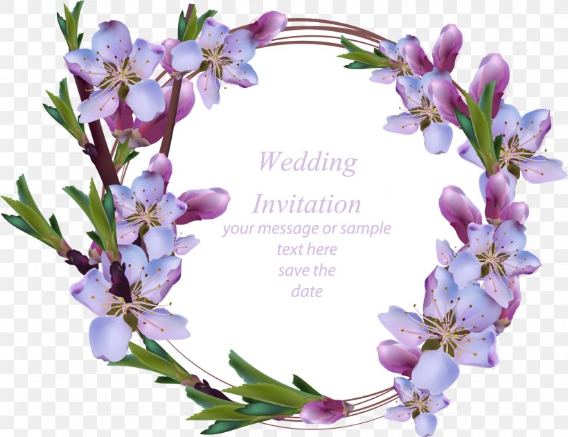 Wedding Invitation Flower Wreath Stock Illustration Euclidean Vector, PNG, 1611x1240px, Wedding Invitation, Blossom, Floral Design, Flower, Flower Arranging Download Free