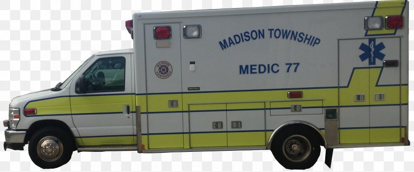 Madison Twp Fire Department Madison Township Fire/EMS Car Ambulance, PNG, 2372x989px, Car, Ambulance, Automotive Exterior, Brand, Emergency Download Free