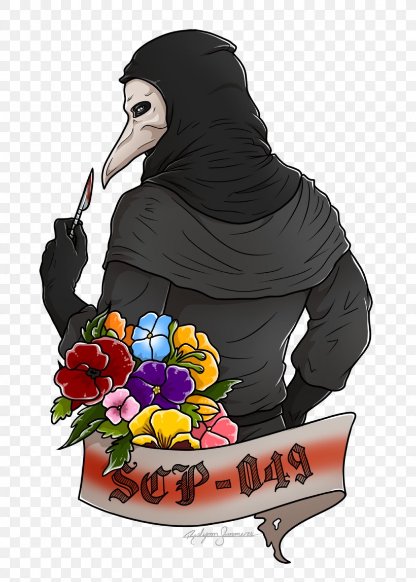 SCP – Containment Breach SCP Foundation Plague Doctor Secure Copy Fan Art, PNG, 1024x1434px, Scp Containment Breach, Art, Beak, Bird, Cartoon Download Free
