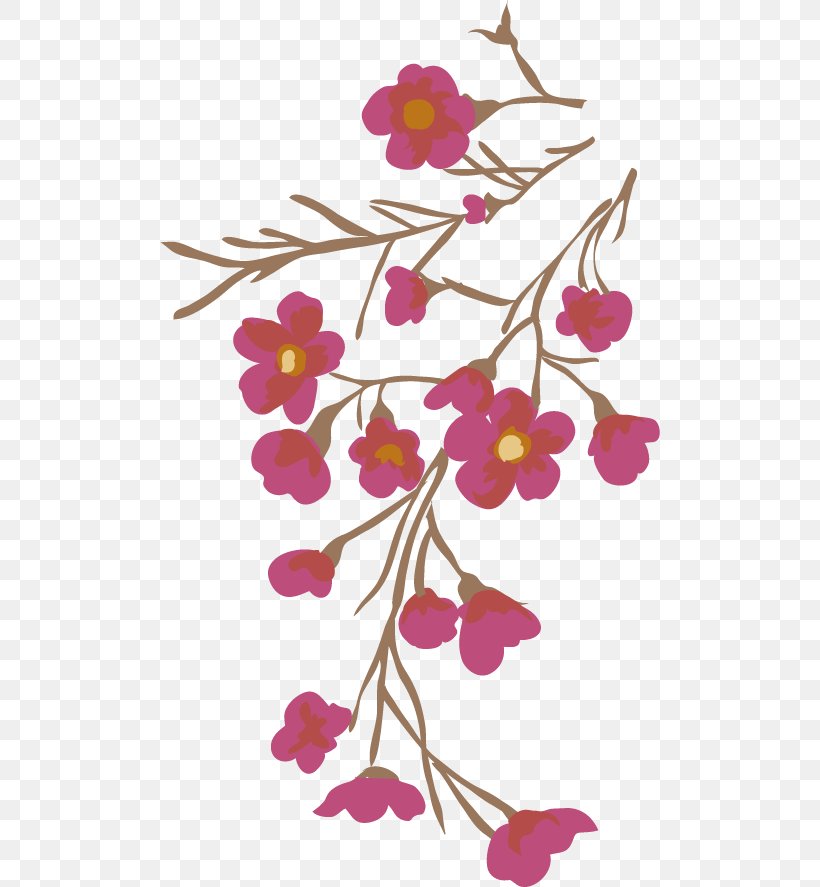 Euclidean Vector Adobe Illustrator, PNG, 500x887px, Software, Artwork, Artworks, Blossom, Branch Download Free