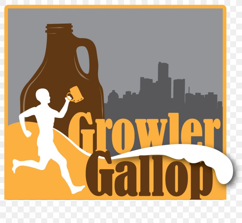 Growler Gallop 10 Mile And 5k Logo Detroit Brand Font, PNG, 840x775px, Logo, Behavior, Brand, Brewery, Detroit Download Free
