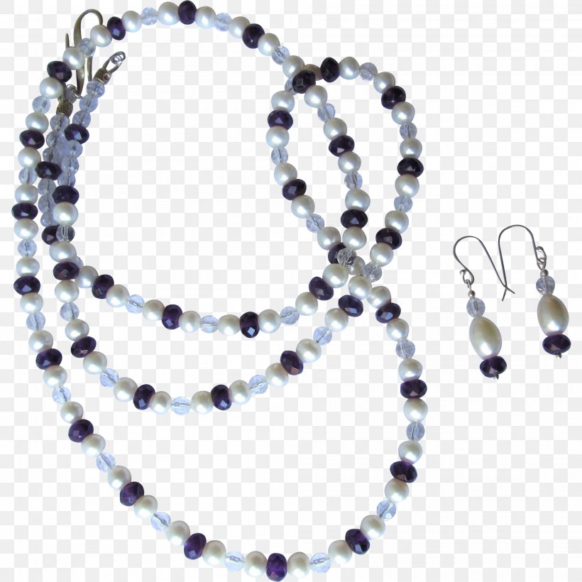 Pearl Necklace Bead Cobalt Blue Jewellery, PNG, 1994x1994px, Pearl, Amethyst, Bead, Blue, Body Jewellery Download Free