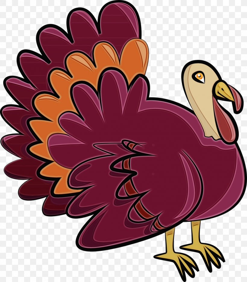 Thanksgiving, PNG, 1119x1280px, Watercolor, Beak, Bird, Cartoon, Paint Download Free