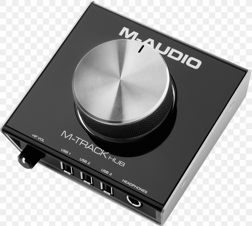 Digital Audio M-Audio M-Track Hub USB MIDI, PNG, 1200x1077px, Digital Audio, Digitaltoanalog Converter, Electronics, Interface, Maudio Download Free