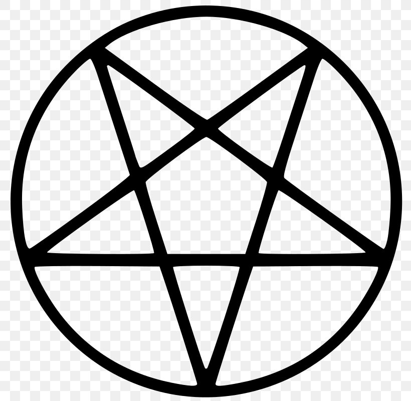 Pentagram Pentacle Wicca Star, PNG, 800x800px, Pentagram, Area, Baphomet, Black, Black And White Download Free