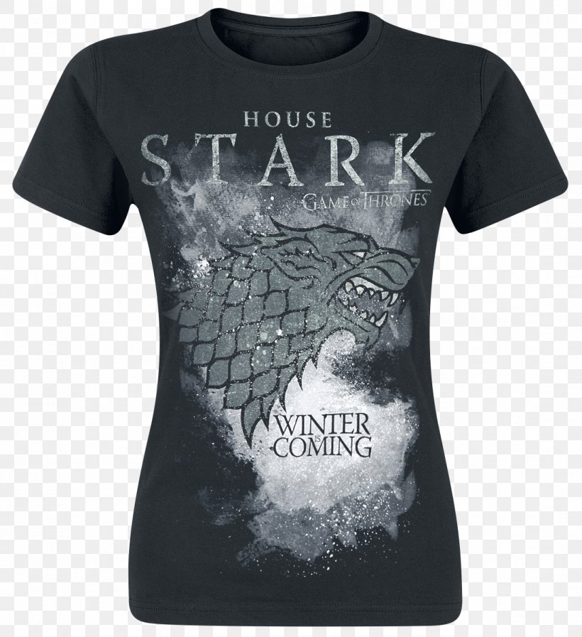 T-shirt Daenerys Targaryen Winter Is Coming House Stark, PNG, 1096x1200px, Tshirt, Active Shirt, Black, Bluza, Brand Download Free