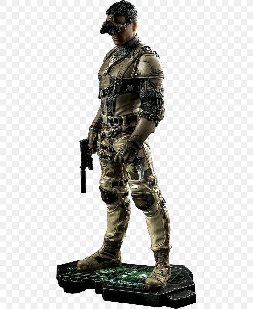 Tom Clancy's Splinter Cell: Blacklist Sam Fisher Soldier Infantry Ubisoft, PNG, 453x1000px, Sam Fisher, Army, Army Men, Bronze Sculpture, Figurine Download Free