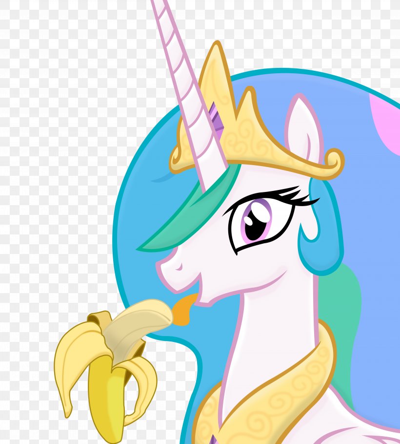 Princess Celestia Pony Horse Equestria, PNG, 5000x5545px, Princess Celestia, Animal, Animal Figure, Art, Banana Download Free