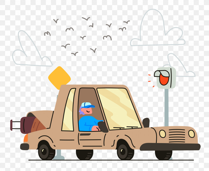 Driving, PNG, 2500x2051px, Driving, Automobile Engineering, Cartoon, Transport, Yellow Download Free
