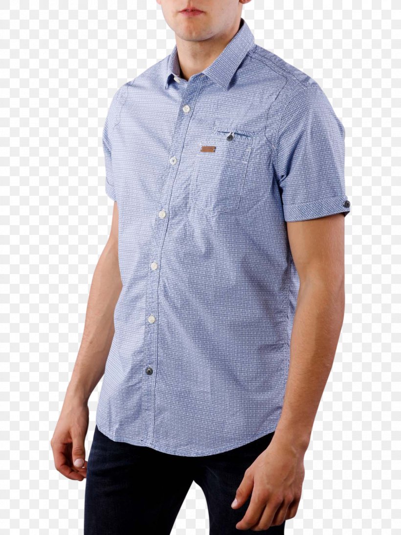 T-shirt PME Legend Shirt SS Gingham Dobby Sleeve Tops, PNG, 1200x1600px, Tshirt, Blue, Button, Cargo, Dress Shirt Download Free