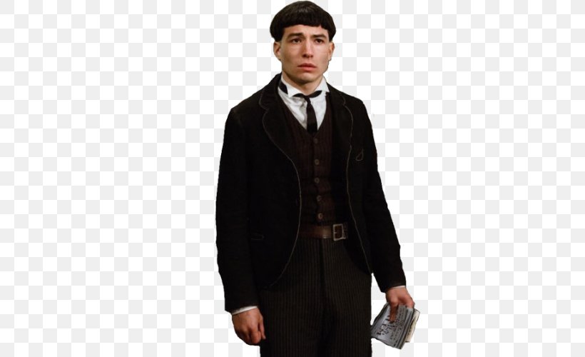Ezra Miller Fantastic Beasts And Where To Find Them Credence Barebone Jacob Kowalski Newt Scamander, PNG, 500x500px, Ezra Miller, Albus Dumbledore, Blazer, Coat, Colleen Atwood Download Free