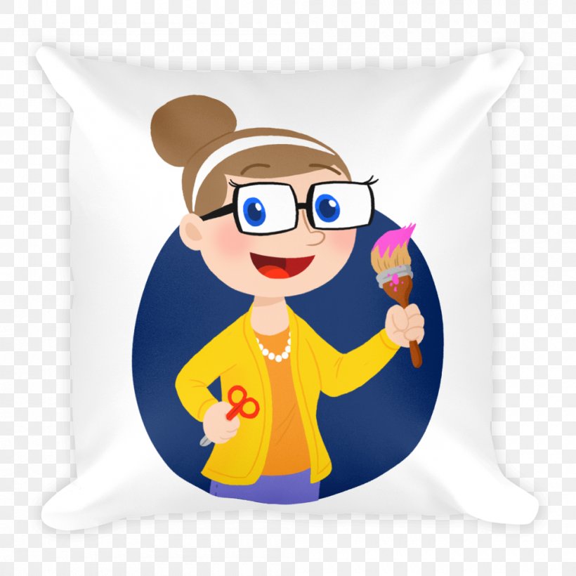 Pillow Stuffing Cushion Polyester School, PNG, 1000x1000px, Pillow, Cartoon, Character, Clothing, Cushion Download Free