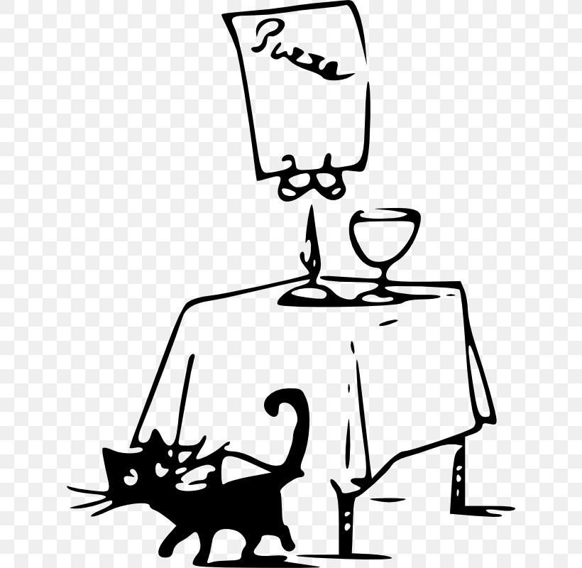 Cat Kitten Pizza Table Clip Art, PNG, 632x800px, Cat, Area, Black, Black And White, Brand Download Free