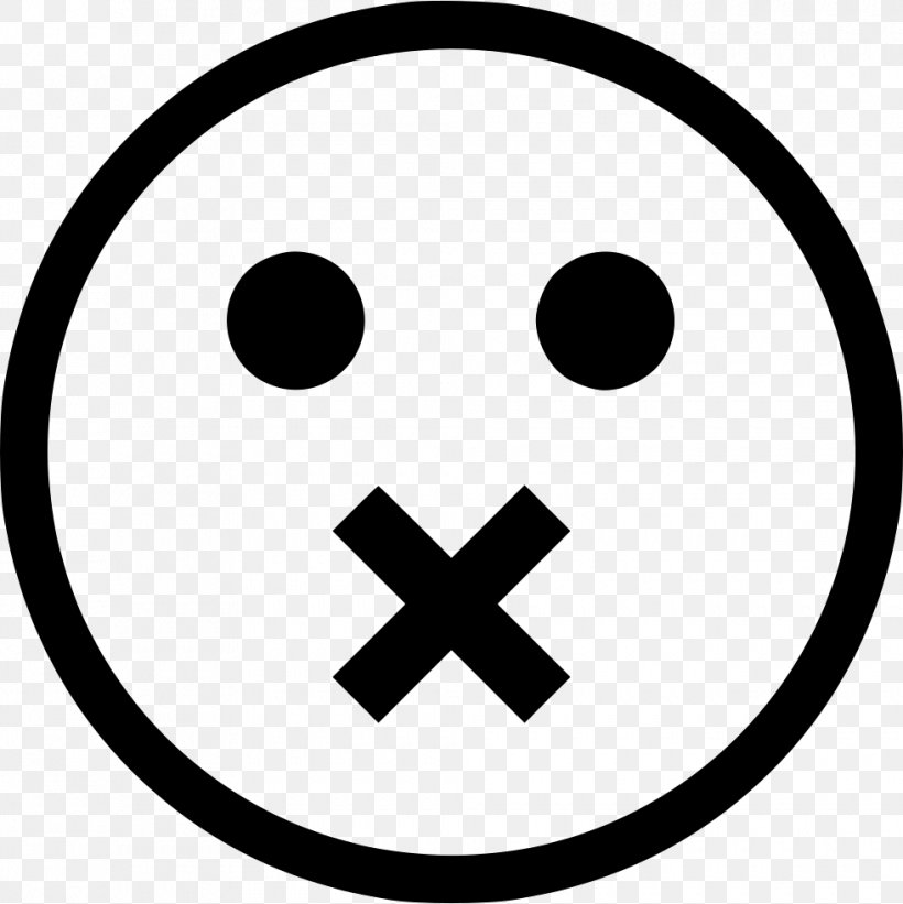 Emoticon Smiley, PNG, 980x982px, Emoticon, Area, Black, Black And White, Button Download Free
