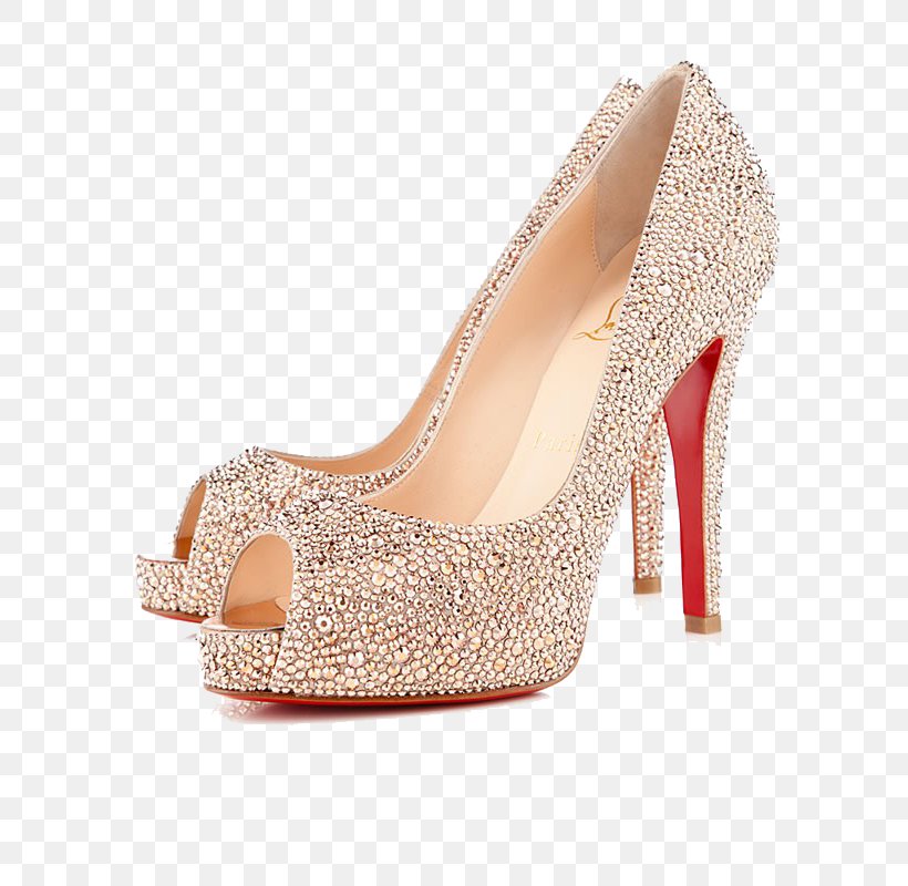 Peep-toe Shoe Rhinestone Court Shoe High-heeled Footwear, PNG, 800x800px, Imitation Gemstones Rhinestones, Basic Pump, Beige, Boot, Bridal Shoe Download Free