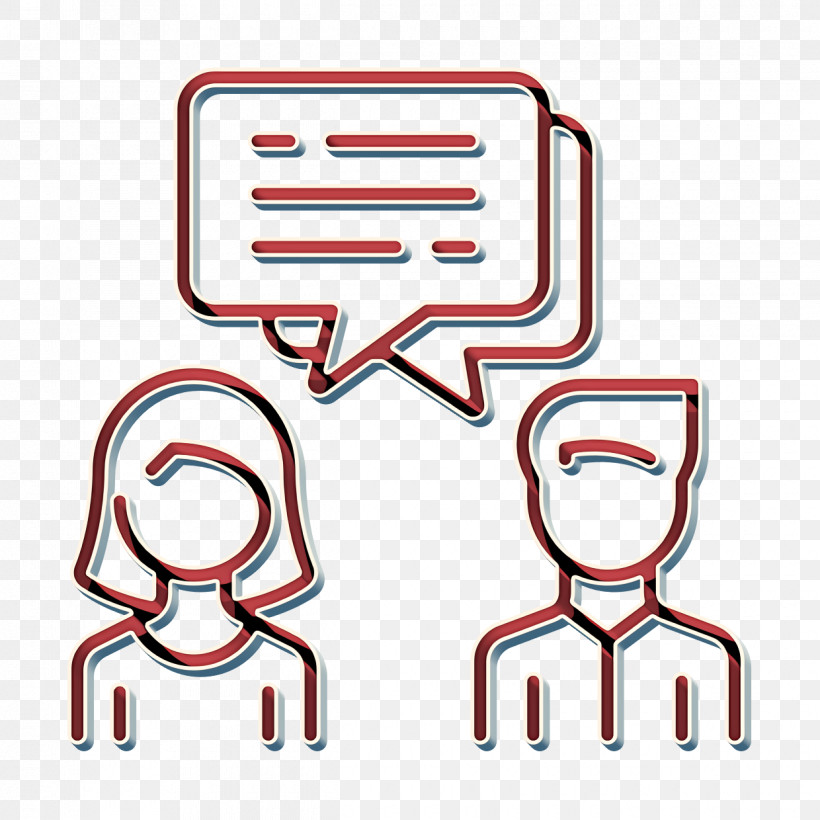 Teamwork Icon Conversation Icon, PNG, 1240x1240px, Teamwork Icon, Conversation Icon, Line, Line Art, Red Download Free