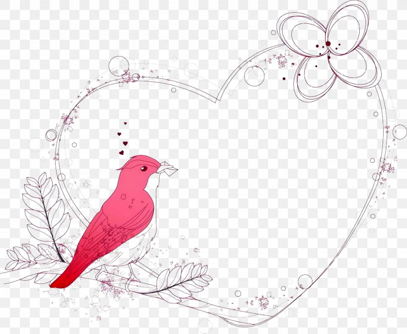 Bird, PNG, 1024x841px, Watercolor, Cartoon, Flower, Frame, Heart Download Free