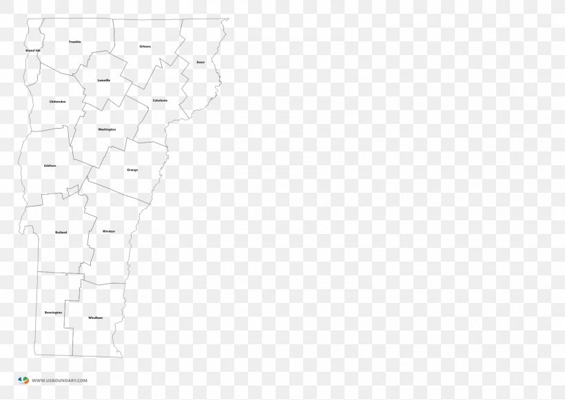 Blank Map Chittenden County, Vermont Windham, PNG, 1584x1123px, Map, Area, Black And White, Blank Map, Chittenden County Vermont Download Free