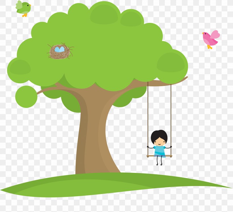 Parent Pointer Tree Swing Child, PNG, 7511x6808px, Watercolor, Cartoon, Flower, Frame, Heart Download Free