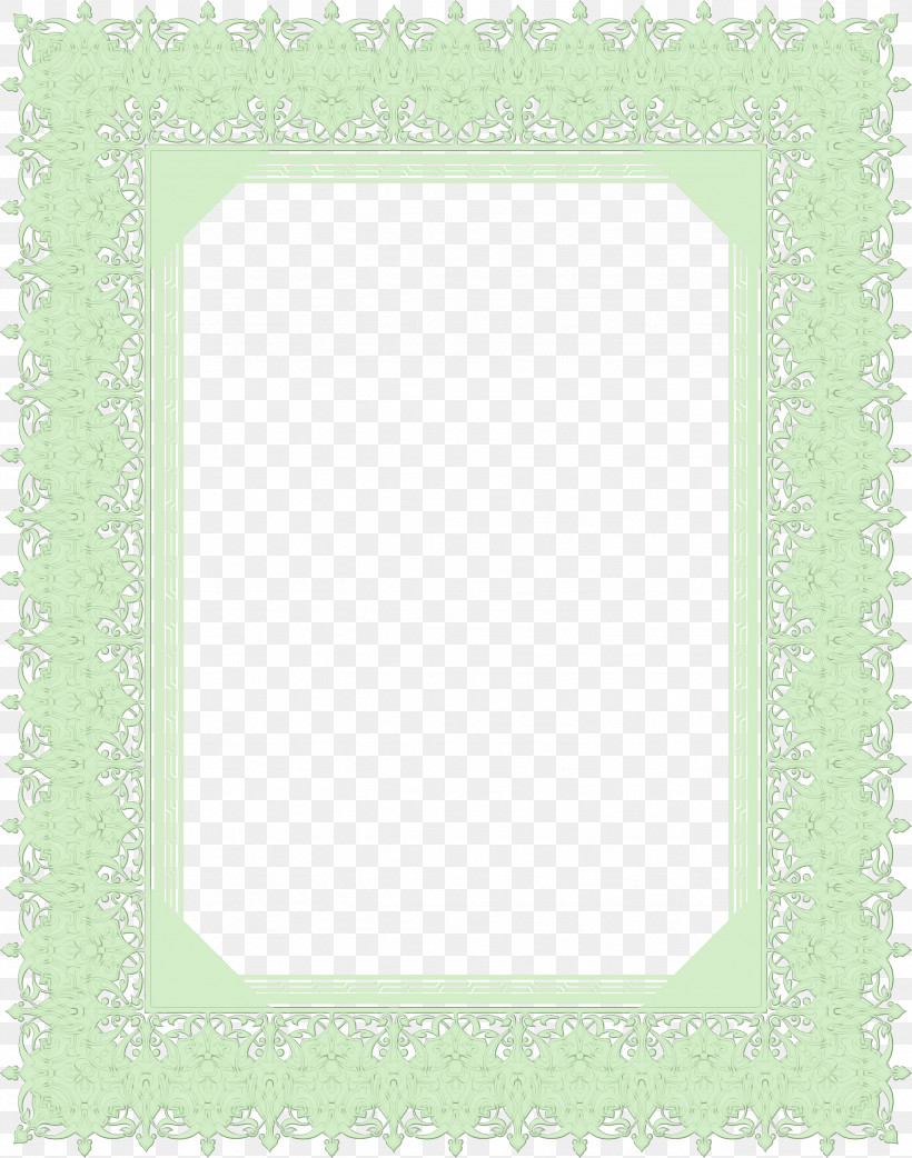 Picture Frame, PNG, 2557x3252px, Cartoon Photo Frame, Cartoon Picture Frame, Green, Meter, Paint Download Free