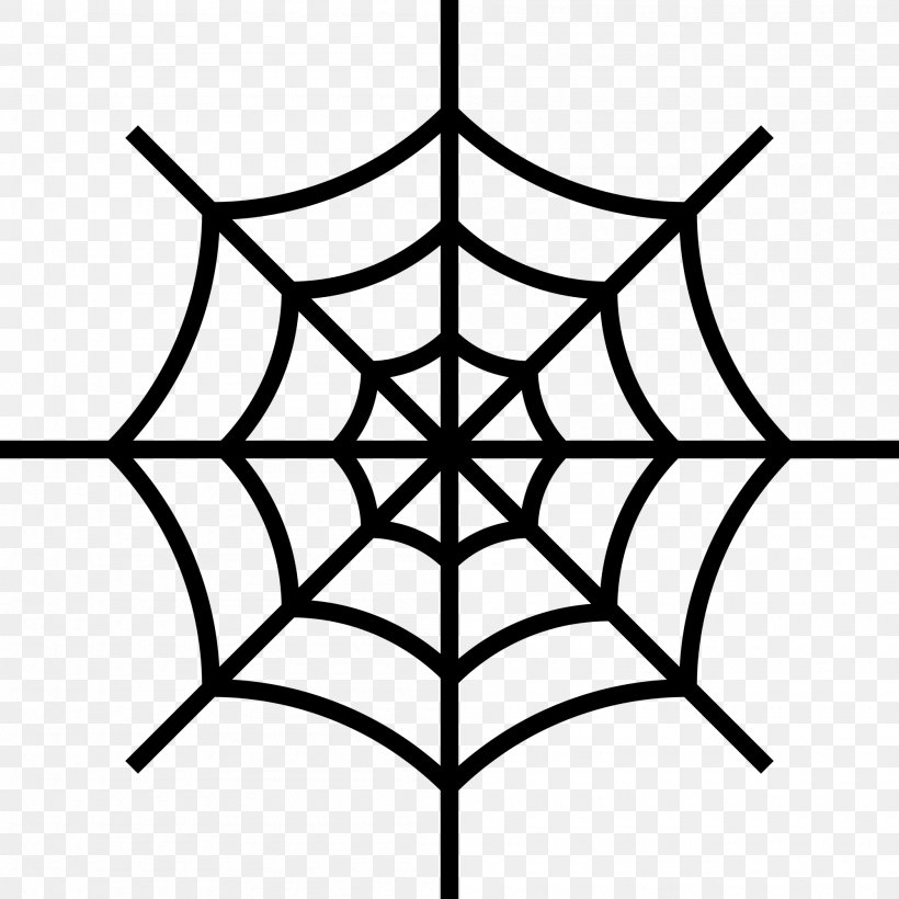 Spider Web Clip Art, PNG, 2000x2000px, Spider, Area, Artwork, Black And White, Branch Download Free