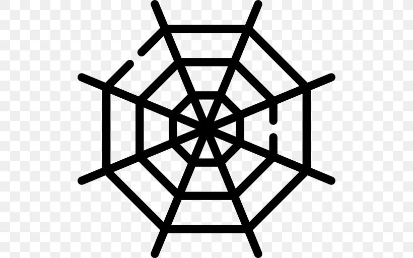 Spider Web Clip Art, PNG, 512x512px, Spider, Black And White, Monochrome Photography, Spider Web, Symbol Download Free