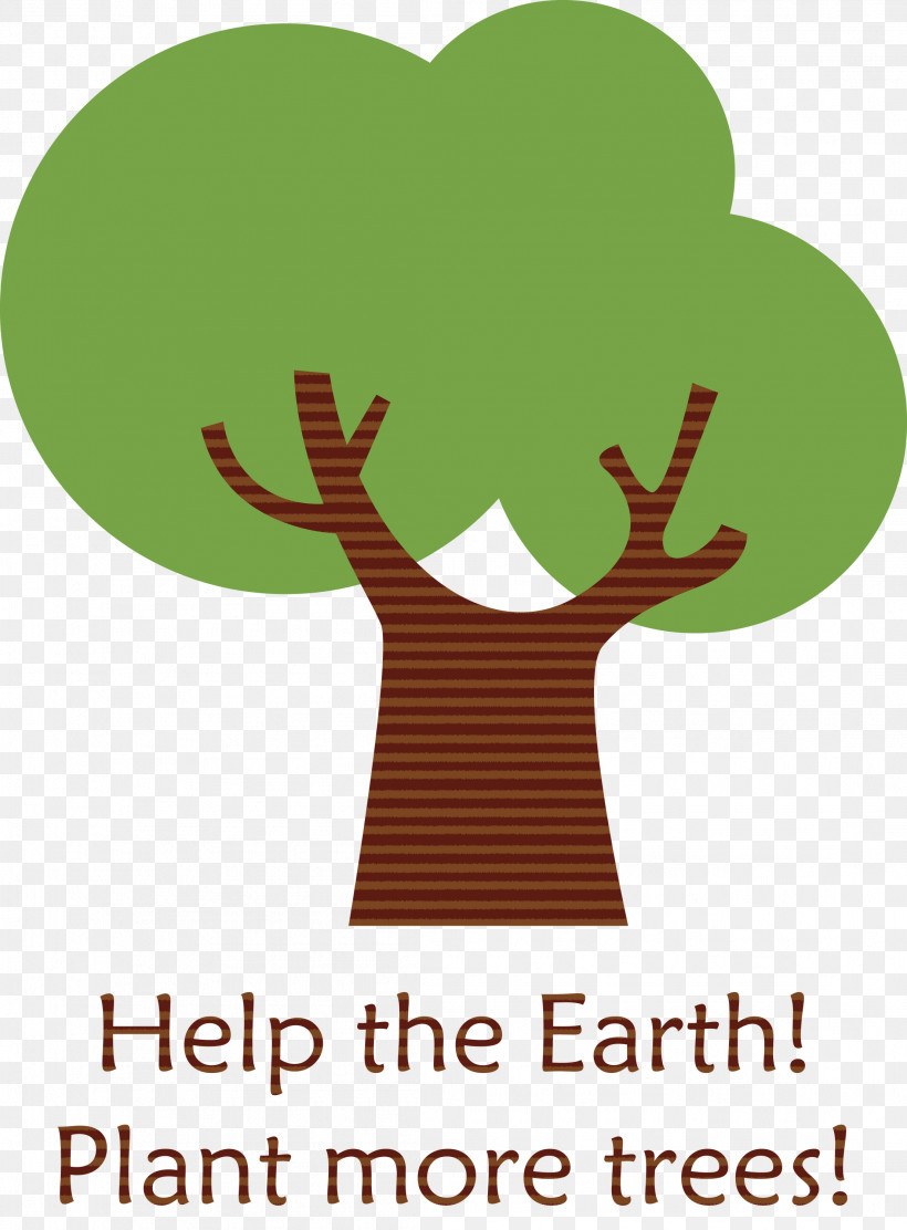 Plant Trees Arbor Day Earth, PNG, 2211x2999px, Plant Trees, Antler, Arbor Day, Behavior, Cartoon Download Free