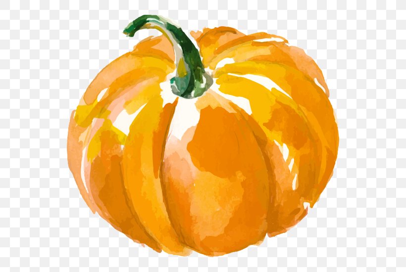 Vector Graphics Watercolor Painting Illustration Pumpkin Royalty-free, PNG, 550x550px, Watercolor Painting, Art, Calabaza, Commodity, Cucumber Gourd And Melon Family Download Free