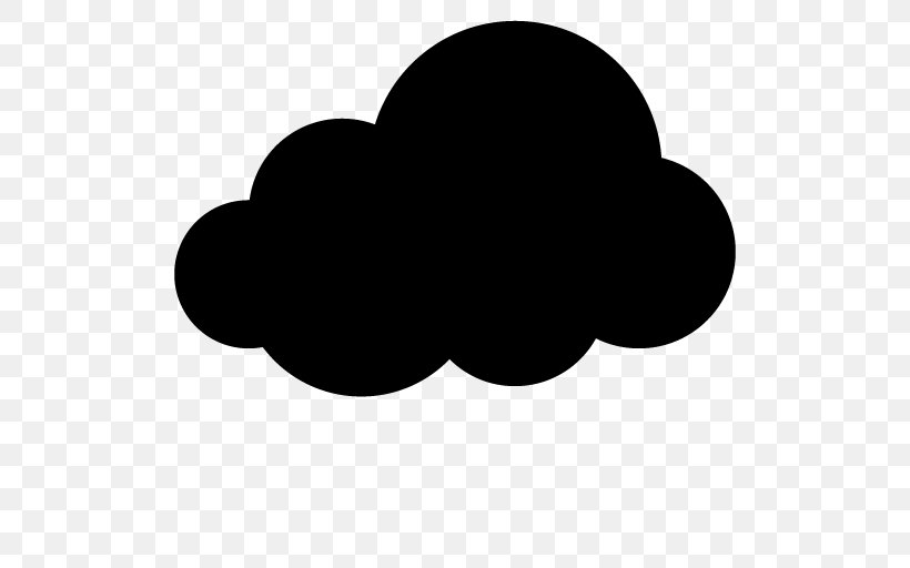 Cloud Computing Clip Art, PNG, 512x512px, Cloud, Black, Black And White, Cloud Computing, Dark Cloud Download Free