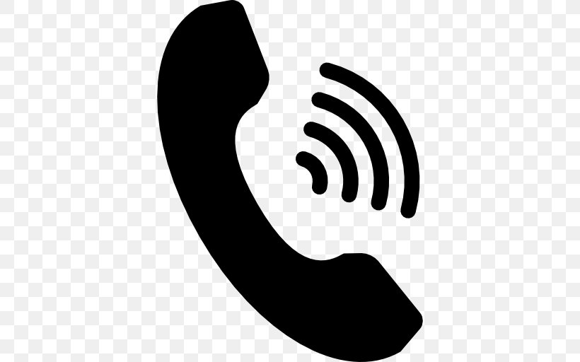 Download Telephone Call Symbol, PNG, 512x512px, Telephone Call, Black And White, Brand, Email, Finger Download Free