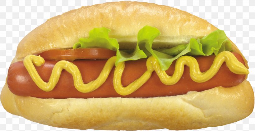 Hot Dog Fast Food Hamburger Pizza KFC, PNG, 2613x1345px, Hot Dog, American Food, Bockwurst, Breakfast Sandwich, Bun Download Free