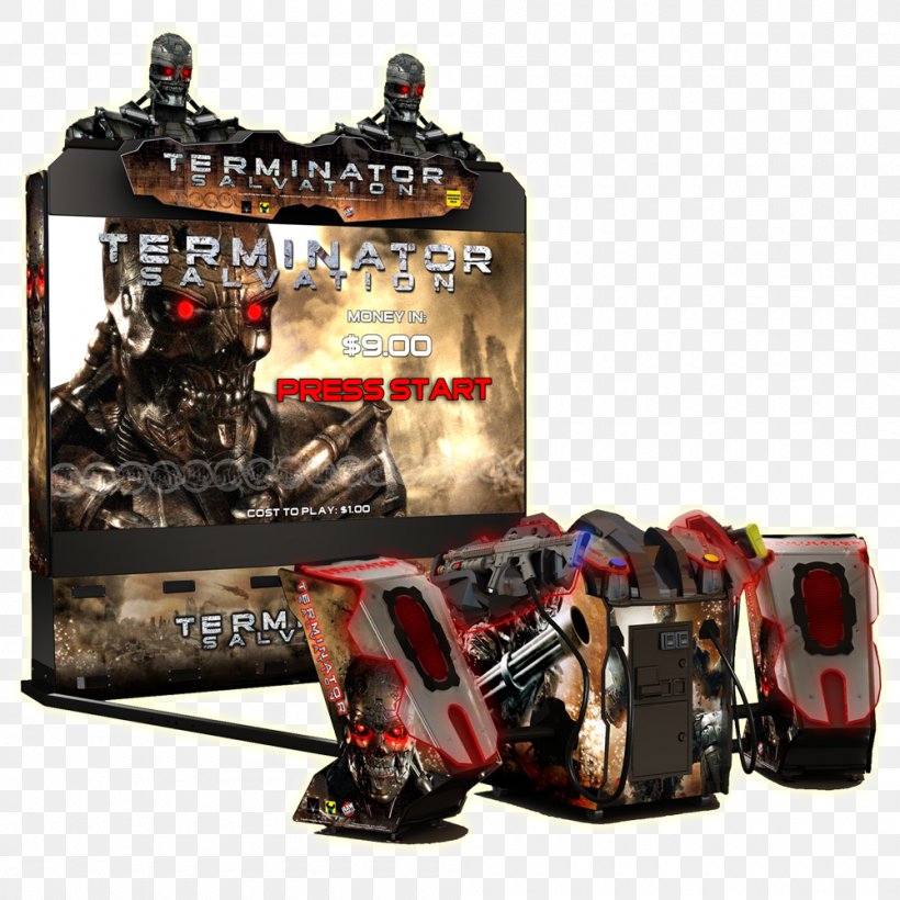 Terminator Salvation Terminator 2: Judgment Day Arcade Game Video Game, PNG, 1000x1000px, Terminator Salvation, Amusement Arcade, Arcade Cabinet, Arcade Game, Game Download Free