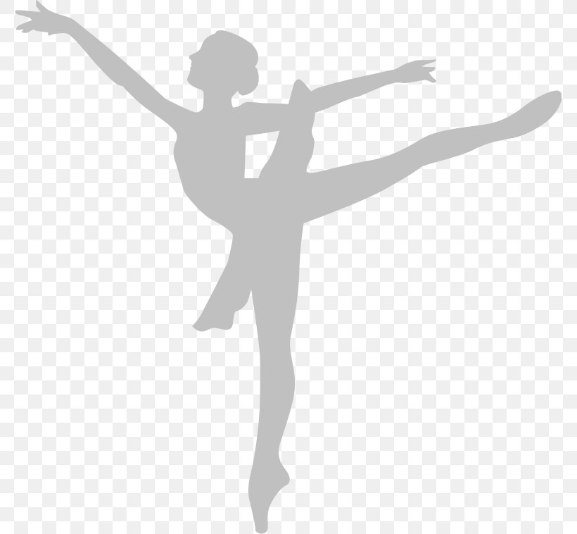 Ballet Dancer Arabesque Silhouette, PNG, 777x758px, Watercolor, Cartoon, Flower, Frame, Heart Download Free