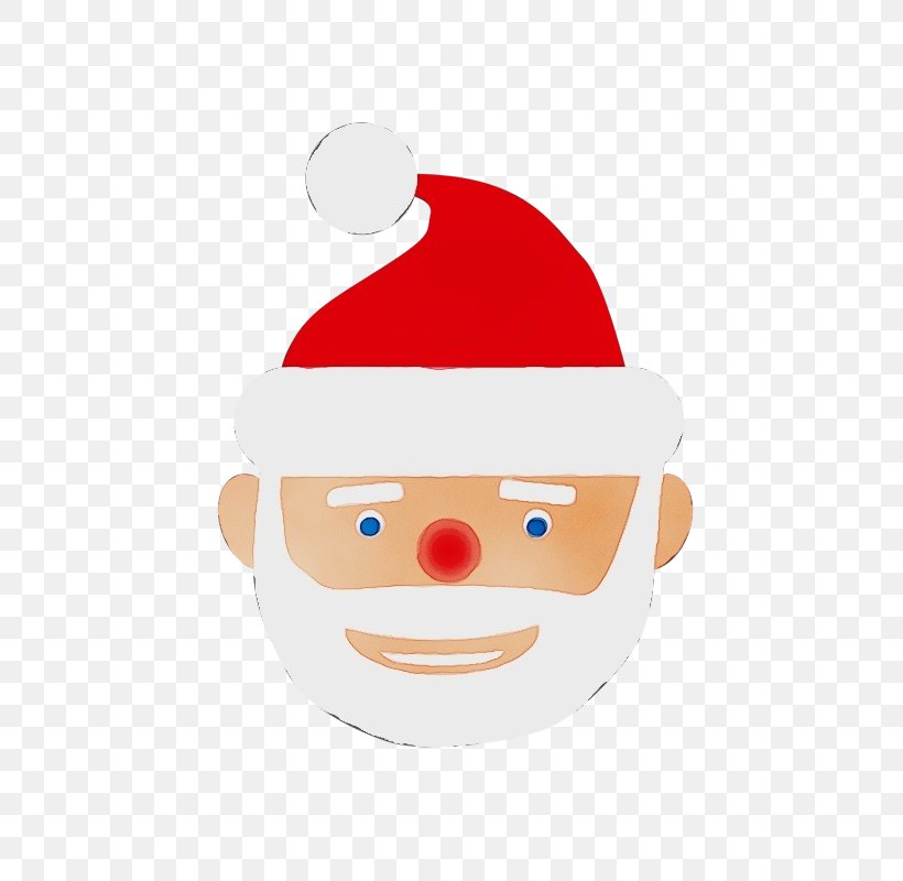 Santa Claus, PNG, 800x800px, Watercolor, Cartoon, Christmas, Nose, Paint Download Free