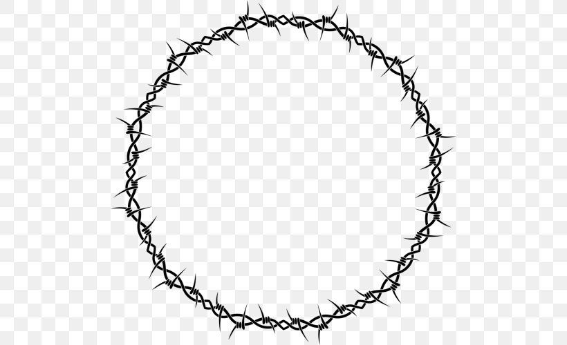 Circle Background, PNG, 500x500px, Barbed Wire, Cattle, Chain, Concertina Wire, Fence Download Free