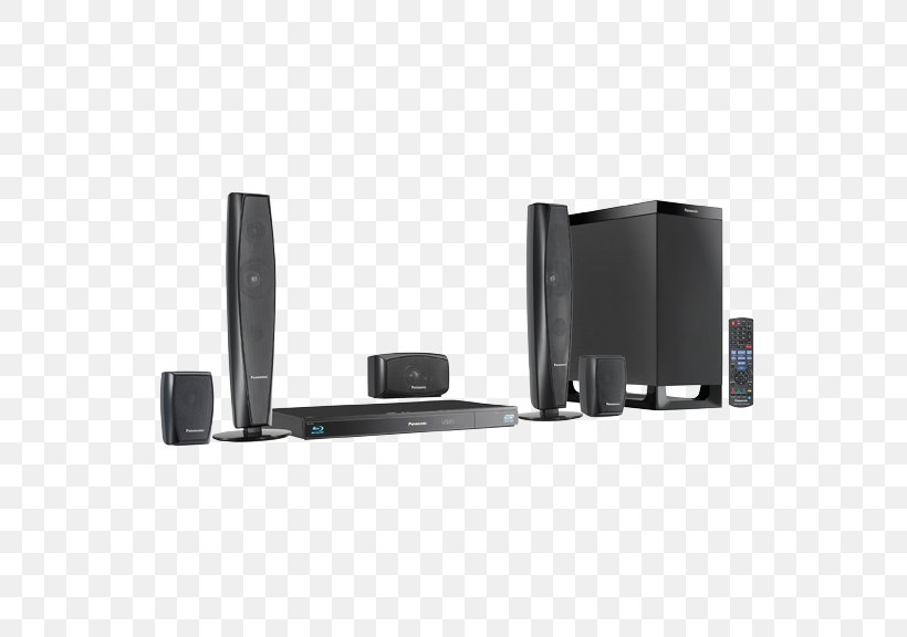 Blu-ray Disc Panasonic SC BTT370 Home Theater Systems Audio, PNG, 576x576px, 51 Surround Sound, Bluray Disc, Audio, Audio Equipment, Cinema Download Free
