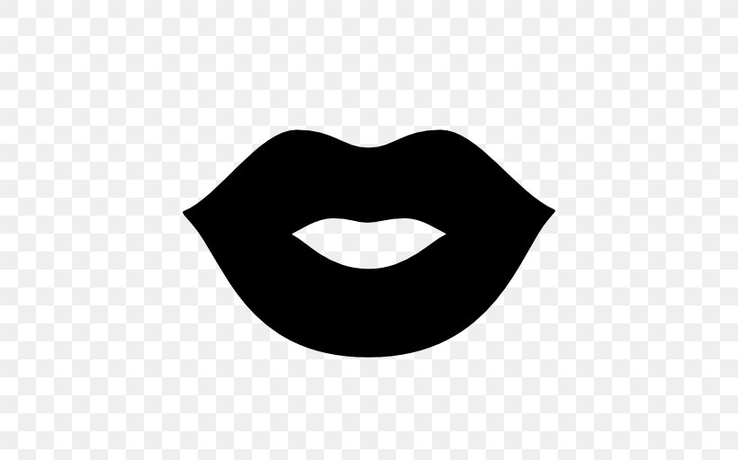 Lip Kiss Smile, PNG, 512x512px, Lip, Black, Black And White, Emoticon, Eye Download Free