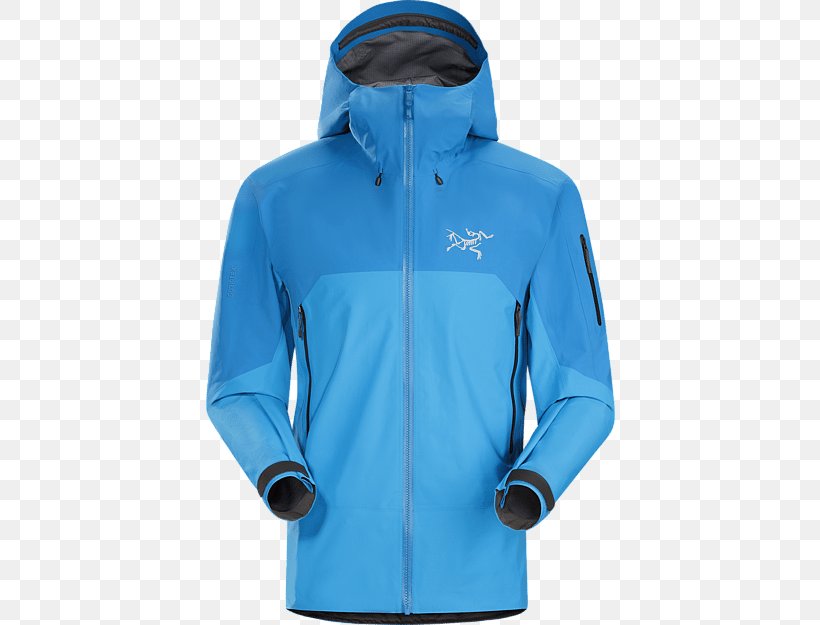 Hoodie T-shirt Arc'teryx Jacket, PNG, 450x625px, Hoodie, Active Shirt, Azure, Blue, Clothing Download Free