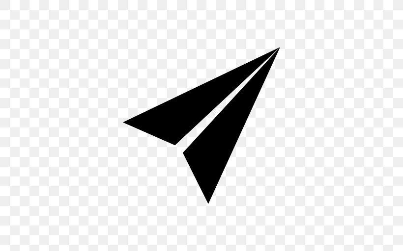 Paper Plane Airplane, PNG, 512x512px, Paper, Airplane, Black, Black And White, Brand Download Free