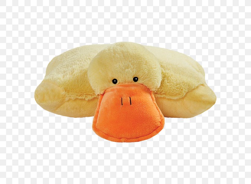 Stuffed Animals & Cuddly Toys Puffy Duck Pillow Pet Pillow Pets Plush Yellow Duck Pillow Pet Large 46cm, PNG, 600x600px, Stuffed Animals Cuddly Toys, Amazoncom, Doll, Material, Paw Patrol Download Free