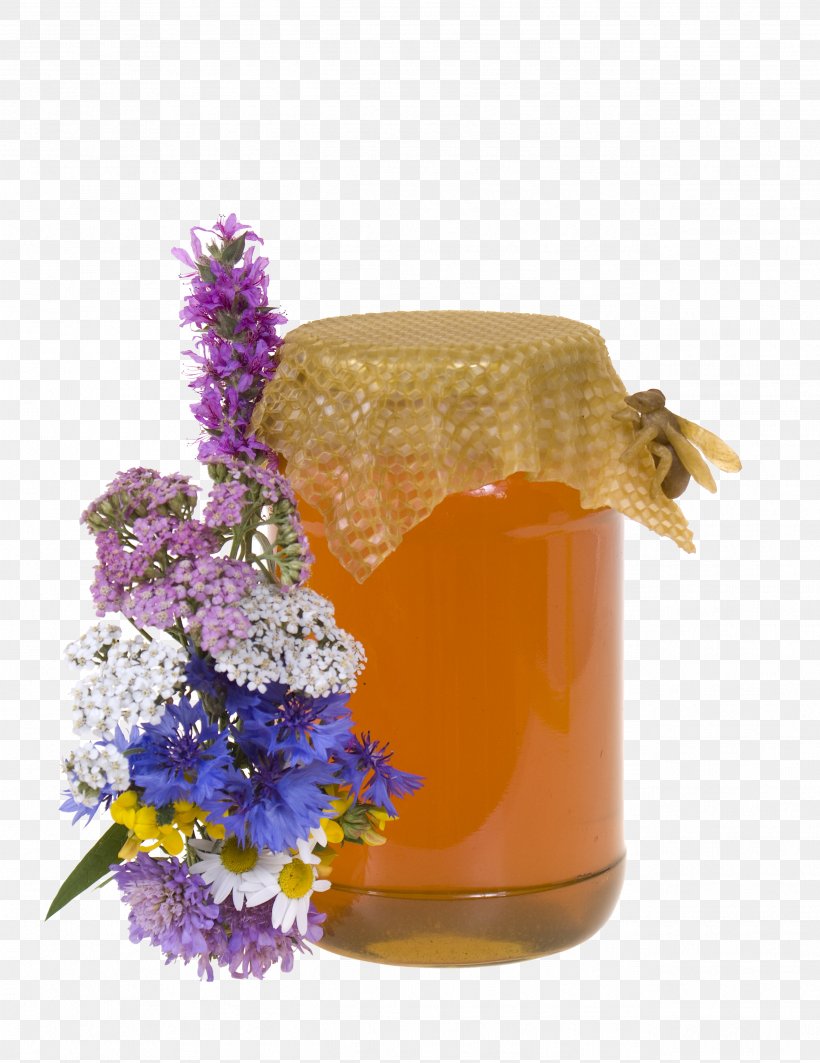 Bee Marmalade Honey Jar Bottle, PNG, 2592x3362px, Bee, Bottle, Cut Flowers, Flower, Food Download Free