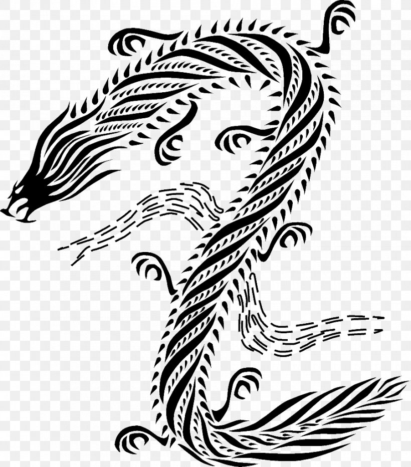 Chinese Dragon Drawing China Clip Art, PNG, 900x1023px, Chinese Dragon, Art, Artwork, Big Cats, Black And White Download Free