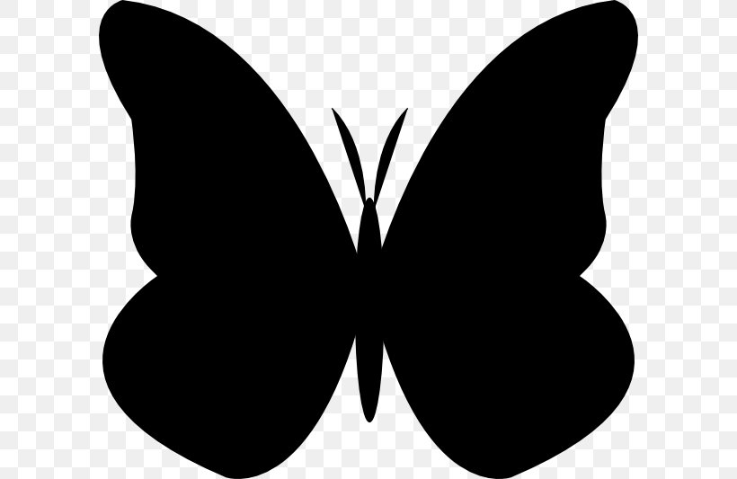 Brush-footed Butterflies Butterfly Clip Art Silhouette Paper Clip, PNG, 600x533px, Brushfooted Butterflies, Air Fresheners, Black, Black M, Blackandwhite Download Free