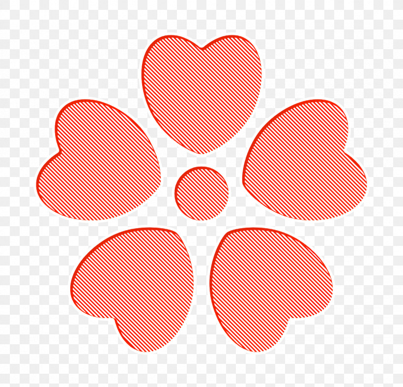 Flower Icon Nature Icon Flower With Heart Petals Icon, PNG, 1228x1180px, Flower Icon, Clover, Nature Icon, Vector Download Free